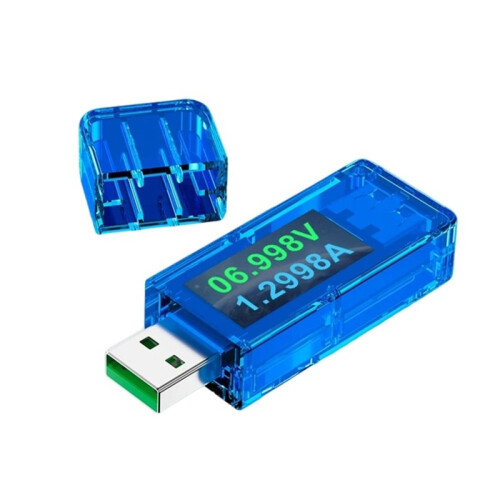 AT25 Multimeter 30V 5A USB 2.0 Meter Tester, 5-Digit Digital Display Temperature, Voltage, Current, Capacity Tester