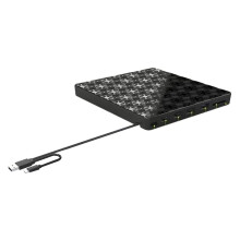 7-in-1 USB 3.0 Ultra-Slim Portable DVD Player CD Burner Optical Disc Drive for Desktop PC Linux OS Pro/Air