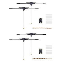 2PCS Gemini 2.4G/915Mhz Dual ELRS Diversity Receiver 100mW IPEX-1 Connector for FPV RC Long Range Drone Quadcopter