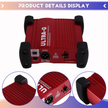 ULTRA-G GI100 Professionelle DI-Box mit Batterie-/Phantomspeisung und Gitarrenlautsprechersimulation