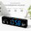 LED Electronic Clock USB Powered TEMP Week Dimmer Table Clock 12/24H Electronic LED Alarm Wall Clock 7