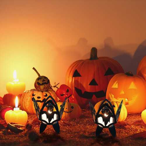 Iron Halloween Candle Holder12.7cm Black 1