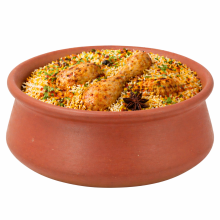 Clay Handi Serving Pot Biryani Chicken Rice Curry Casserole Open Fire Cook 4L