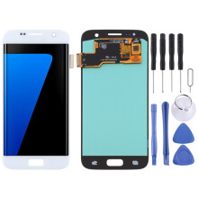 (silver) Écran LCD OLED pour Samsung pour Galaxy S7 avec assemblage complet de numériseur (noir)