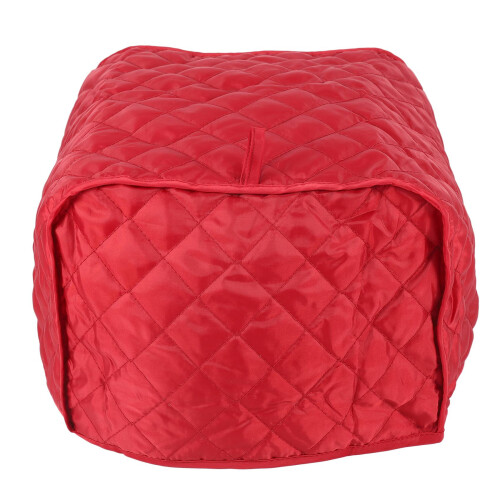 Polyester Quilted Four Slice Toaster Appliance Dust-Proof Cover (Red) 1
