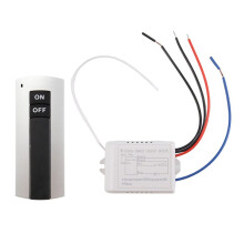 Commutateur de TéLéCommande Sans Fil 1 Voie Marche/ArrêT 220V Commutateur de TéLéCommande NuméRique pour Lampe et LumièRe HT035