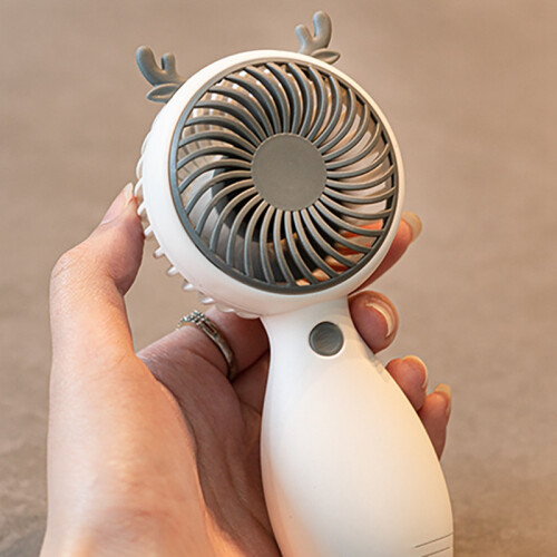 Cute Hand-Held Fan, USB Charging, Portable Wind Power Ultra-Quiet  Multi-Function Electric Fan 2