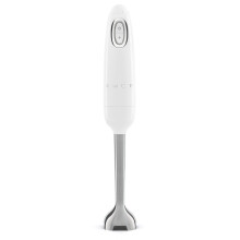 Smeg 50s Style Hand Blender with Accessories, Variable Speed, Turbo Function, 700W, White, HBF03WHUK