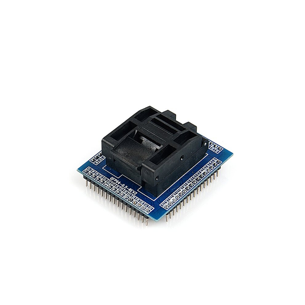 Test Socket Programming Adapter Conversion Block For 0.5Mm Qfp64 Tqfp64 Lqfp64 Ic Programmer Adapters Brecantia
