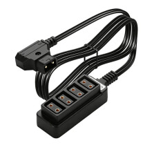 D-TAP Splitter Cable,D Tap Male to 4 Port Female Splitter Hub Power Cable,Splitter Adapter for V-Mount Camera Battery