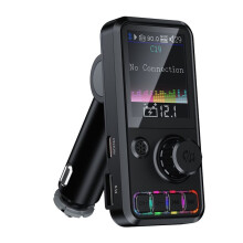 Car Wireless FM Transmitter Radio Adapter Fast Charging QC3.0 Treble Bass Sound Music Car MP3 Player