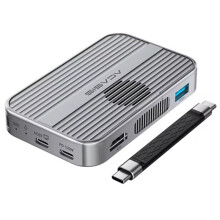 Acasis Boîtier Magnétique pour SSD M.2 NVMe, Station D'Accueil USB-C 10 Gbit/S avec Ventilateur de Refroidissement, Compatible  4K 60 Hz, /TF,