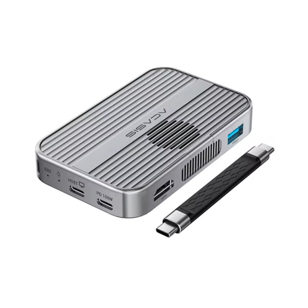 Acasis Magnetic M.2 Nvme Ssd Enclosure 10Gbps Usb C Docking Station With Cooling Fan -Compatible 4K60hz /Tf Pd 100W 4711824131127