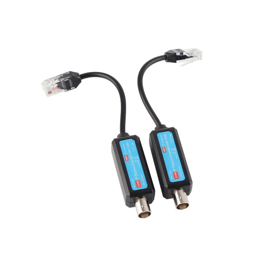 1Pair 10/100Mbps 1Ch Passive Ip Network Coaxial Transmitter Receiver Extender Over Coax Stable Transmission 6033966960792