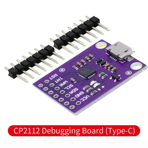 CP2112 USB to I2C Communication Module Debug Board for  USB-I2C Converter Adapter Development Tool Type-C 2