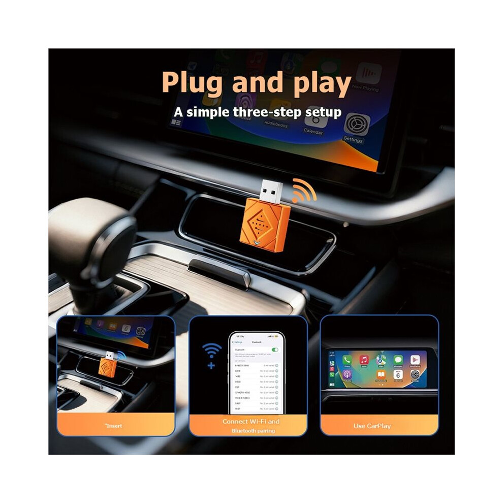 Wireless Carplay Adapter Supports Ios And Android Enabling Fast Connection Zero-Latency Handfree Calling Carplay Box 4713650391362