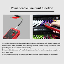 Tester Multifunzione per Cavi, Localizzatore di Fili, Rilevatore di Linee per Linee Telefoniche, Cavi di Rete, Tester per Cavi