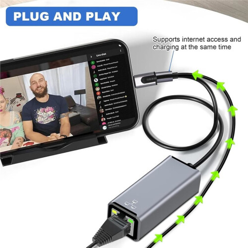 to Ethernet Adapter, to RJ45 Ethernet LAN Network Adapter, 100Mbps High Speed for // 1