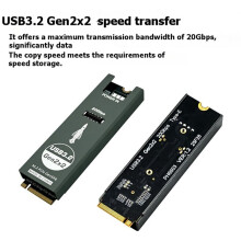 M.2 Naar TYPE-E Adapter 20 Gbps Hoge Snelheid M2 PCIE NVME Naar TYPE E Uitbreidingskaart Riser Type E voor USB-C op Het Voorpaneel