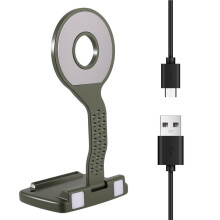 Portable Magnetic Mobile Phone Night Reading Eye Protection Lamp Foldable Clip- Phone Flash Light Eye-Caring LED Green