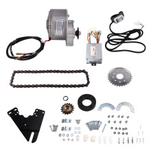 24V 450W Krachtige Geborstelde -Motor, Fietsmodificatieset met Reductietandwielmotor voor Linksgestuurde Fietsen