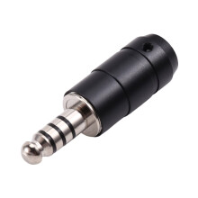 Replacement Helicopter Headset Plug Adapter U-174/U Assemble Type for David Clark Helicopter Headset Black