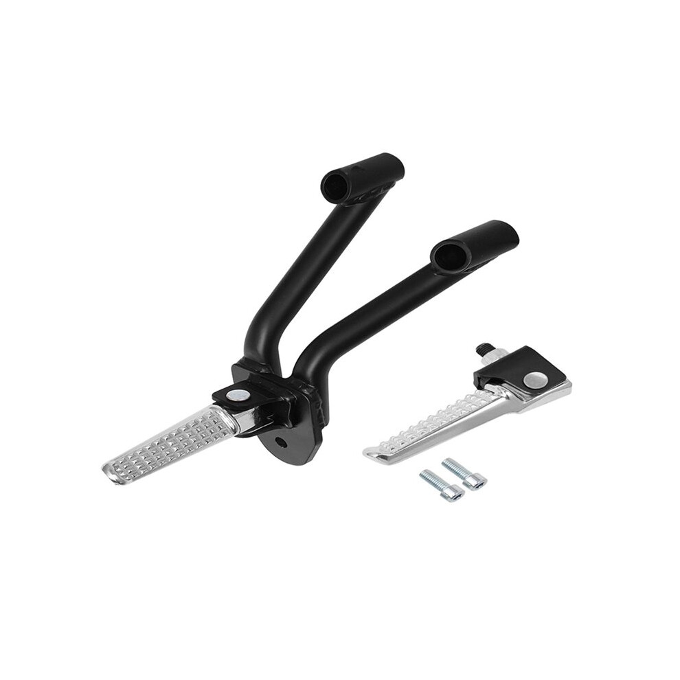 Motorcycle Rear Passenger Foot Pegs Footrests Pedals For Rebel 300 500 Cmx 2017-2021 Black/Silver 6032417943872