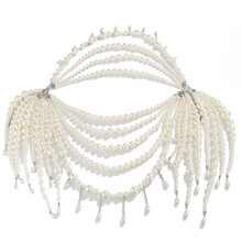 Beaded Chest Chain Bra Top Waist Chain Pearls Body-Waist chain