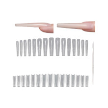 1Box Oval Tapered Nail Art Extension Tips for-thin dog ladder