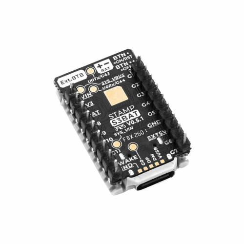 Stamp-S3Bat DIP Embedded Core Module with Integrated Power Management ESP32-S3 M5StampS3 BAT Module with 2.54 Header Pin 2