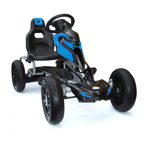Thunder Eva Rubber Wheel Go Kart Blue 2