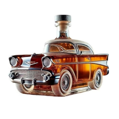 Whiskykaraffe – 850-ml-Glasflasche für Bourbon, Scotch oder Rum, einzigartiges Geschenk