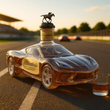 Bottiglia di whisky a forma di auto sportiva, decanter in vetro da 300 ml, design 3D creativo a tema auto, bottiglia di whisky, bottigl