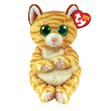 TY Beanie Bellies Collection Mango the Baby Stripey Cat 15cm Soft Plush Toy