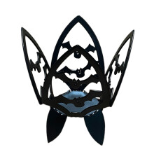Iron Halloween Candle Holder12.7cm Black