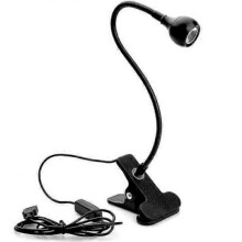 USB-Bettlampe mit Klemme zum Lesen, 3-farbig dimmbares Leselicht mit Augenschutz, flexible Leselampe für Kopfteil und Tisch. XP