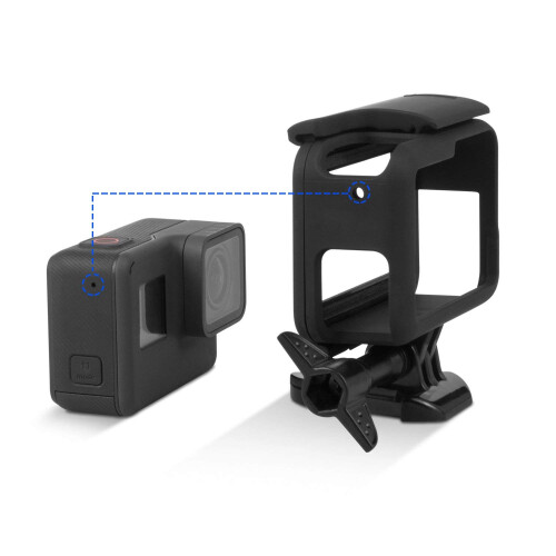 Frame for  Hero (2018) / 6 / 5 Housing Border Protective Shell Case Accessories for Go Pro Hero6 Hero5 Black with Quick Pull Movable Socket and 2