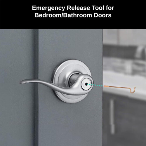 Emergencies Release Key for Indoor Privacy Door Lock-A 1