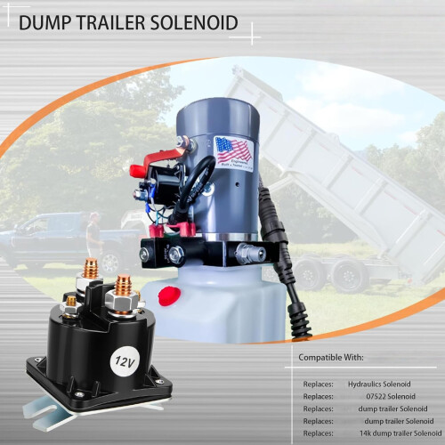 12V Dump Trailer Solenoid Relays Starter Solenoid Relays for 2