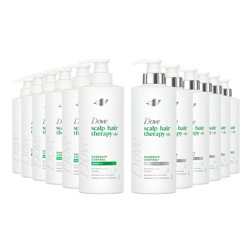Dove Scalp + Hair Therapy Dandruff Control Shampoo & Conditioner Duo 250Ml, 6Pk