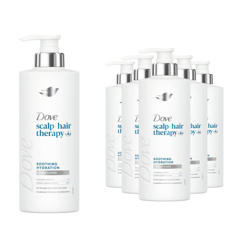 Dove (Conditioner) Scalp+ Hair Therapy Soothing Hydration Shampoo Or Conditioner 400Ml, 6Pk