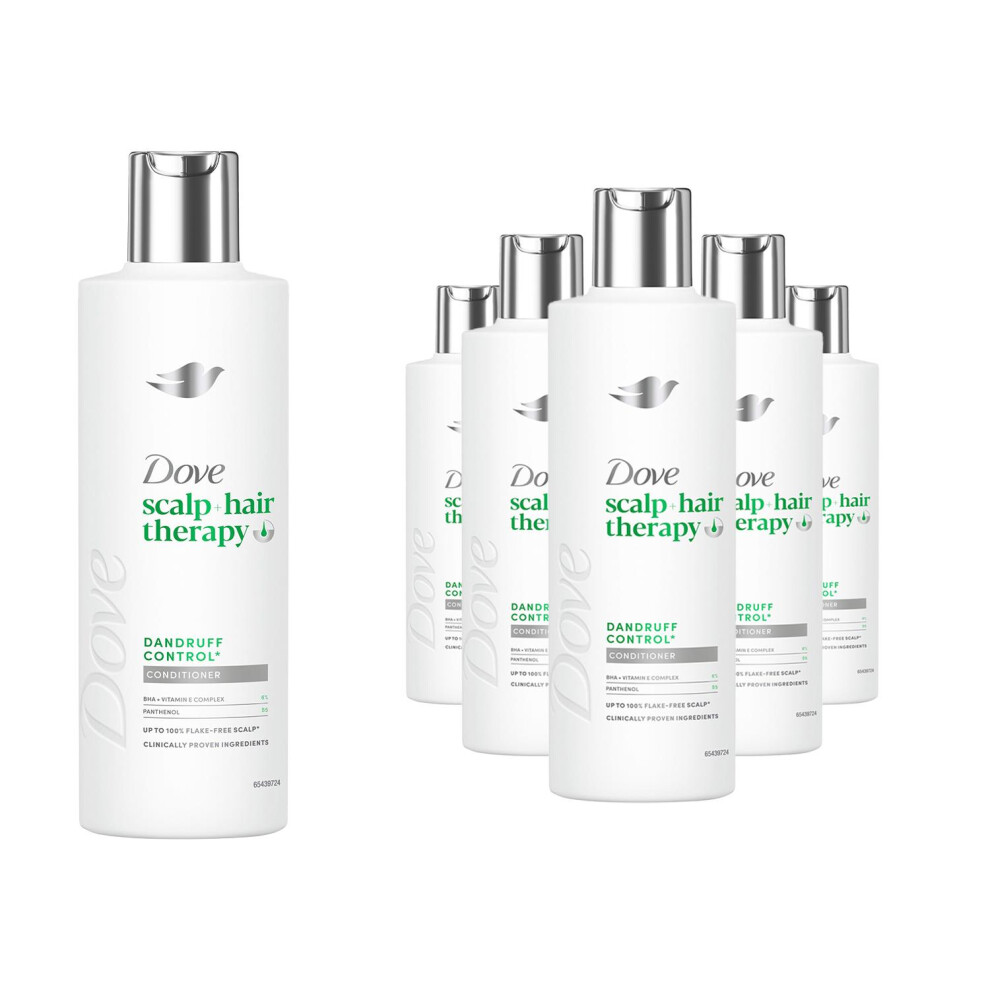 Dove (Conditioner) Scalp + Hair Therapy Dandruff Control Shampoo Or Conditioner 250Ml, 6 Pack