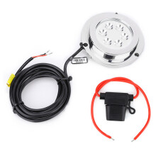 Luzes subaquáticas à prova d'água IP68, luzes LED vermelhas de alta potência para barcos, aço inoxidável 316, proteção contra sobretensão,