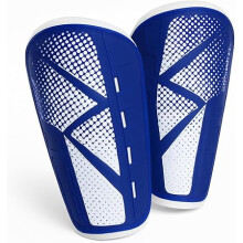 (L, Blue) Parastinchi da calcio Vizari Vector Slip-In: protezione leggera, resistente e confortevole per uomini, donne, ragazzi e bambini.
