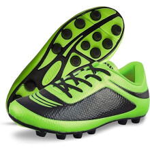 (10.5, Green/Black) Vizari Classico Leder Fußballschuhe (FG) für Herren & Damen – TPU-Stollen, Breite Passform & Hoher Tragekomfort