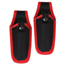 2Pcs Black Canvas Pruner Shears Cases Large Capacity Garden Tool Bags