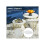 2-piece stackable side table set with storage, round side table/coffee table, white 4
