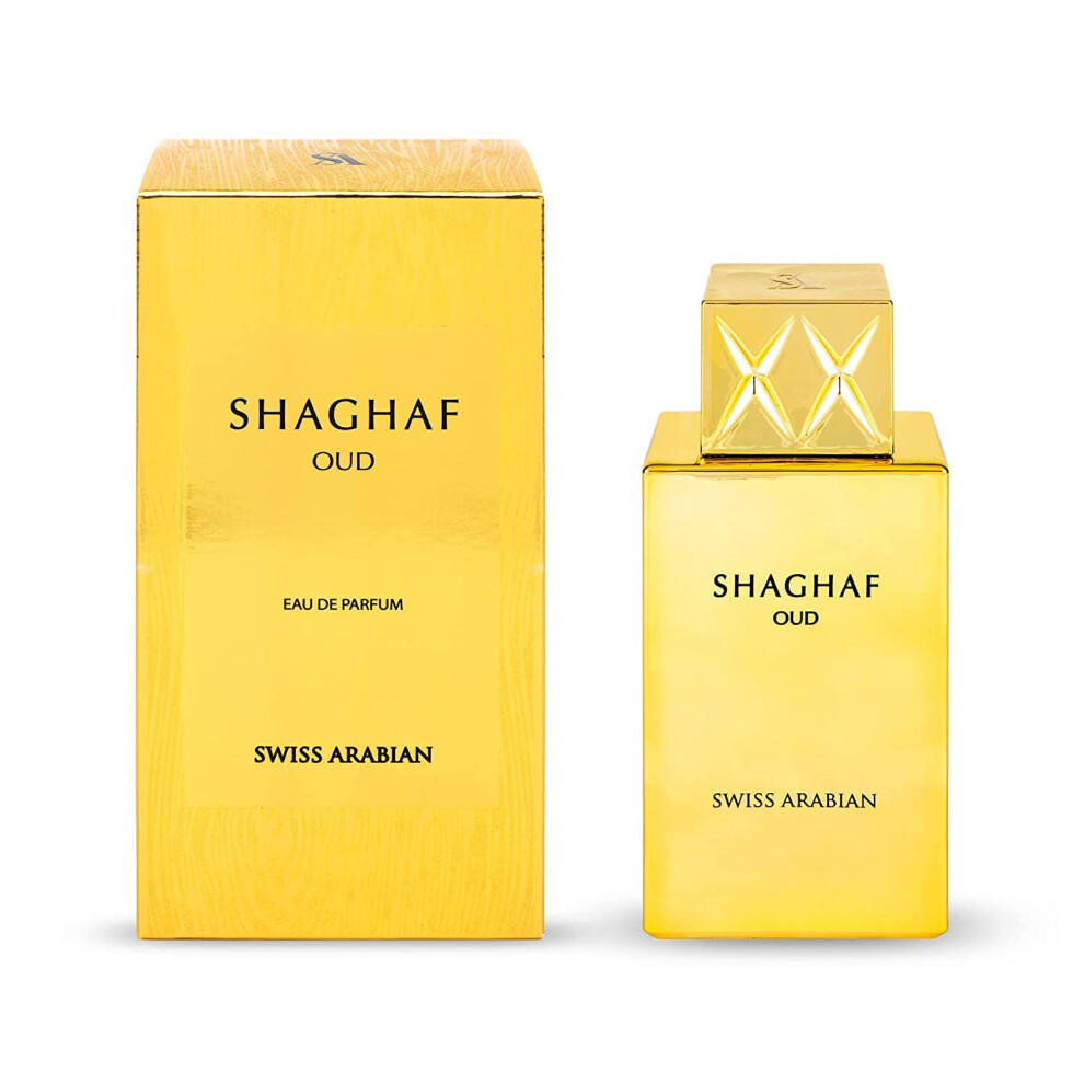 Tawakkal Perfumes Shaghaf Oud 75Ml Edp By Swiss Arabian Saffron Rose Praline Vanilla Wood -A Fragrance For Men And Women