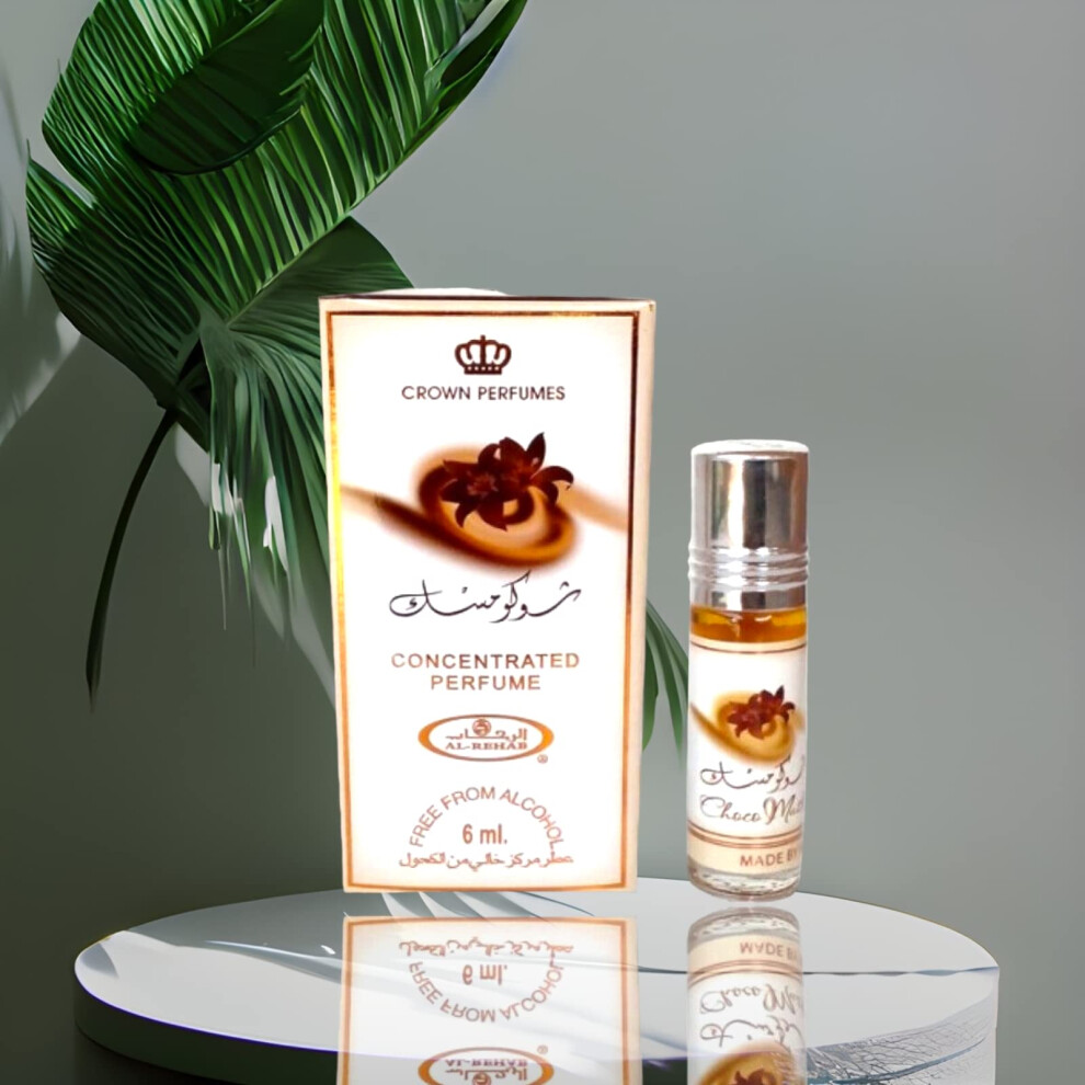 Hafsa Arabian Fragrances Ltd White Choco Musk 6Ml Roll On Perfume An Oriental Fragrance That Features Musk Cinnamon, Rose, Sandalwood, Sweet And Spicy Scent.