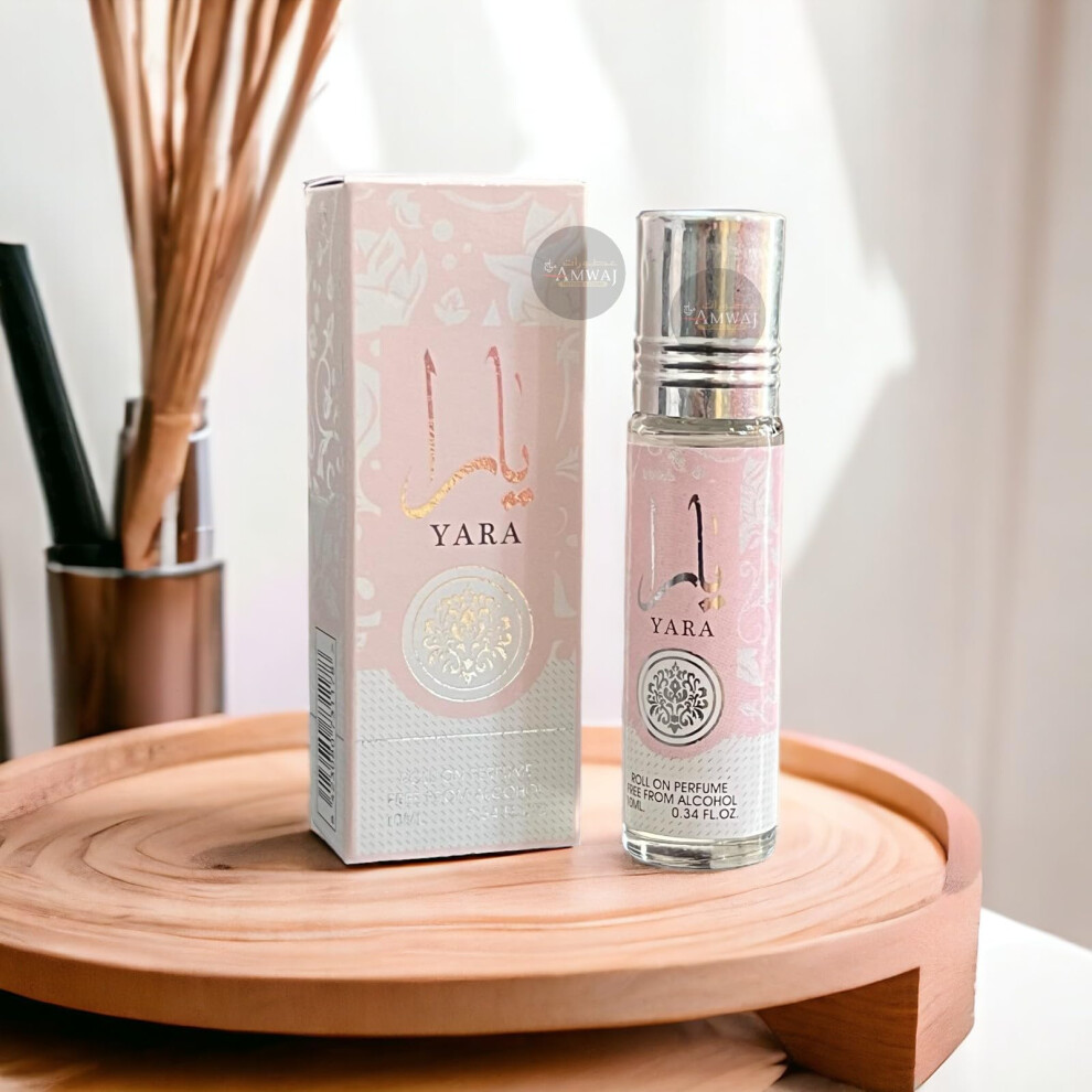 Hafsa Arabian Fragrances Ltd Yara - 10Ml - Perfume Oil Roll-On Bottle, Made In Dubai, Alcohol Free | Attar